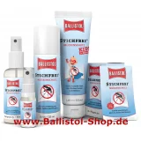 Set Insektenschutzmittel Ballistol Stichfrei 10 ml + 100 ml Pumpspray + 500 ml zum nachfüllen