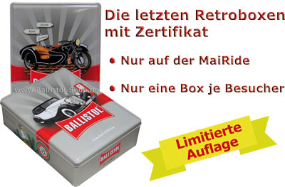 Limitierten Ballistol Retro-Boxen