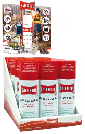 Thekendisplay Ballistol Universalöl 12 x 200 ml Spray Thekendisplay Ballistol Universalöl 12 x 200 ml Spray