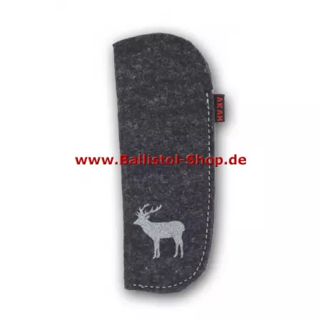 Stag wool felt case for reading glasses Stag wool felt case for reading glasses