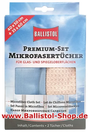 Mikrofasertuch für Glas 2er Set