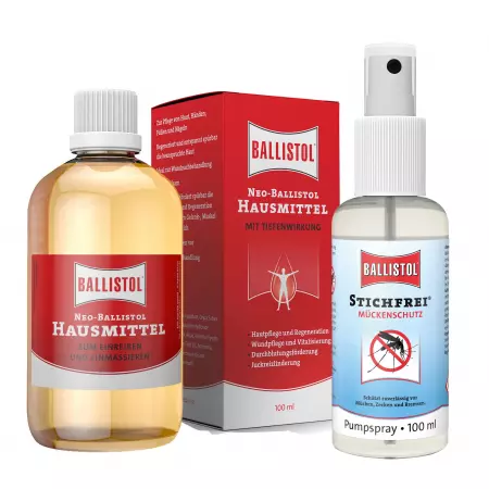 Insect repellent pump spray and Neo Ballistol each 100 ml