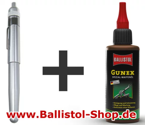 Precision Oil Pen of aluminum + Gunex oil