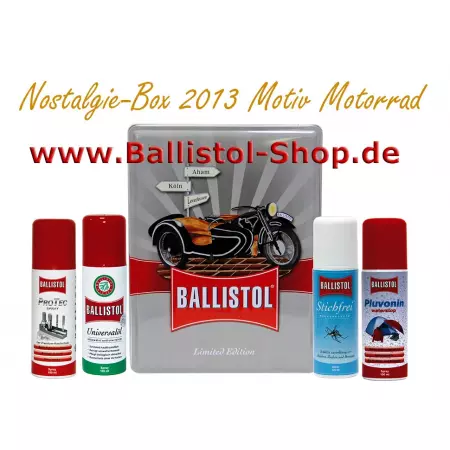 Retro Box engineering motif motor cycle