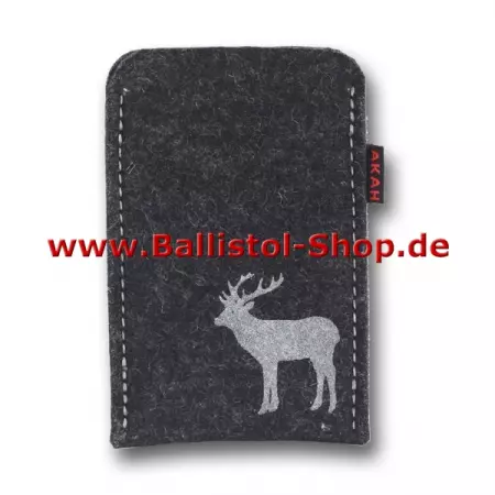 Smartphone-Tasche Hirsch aus Wollfilz Smartphone-Tasche Hirsch aus Wollfilz