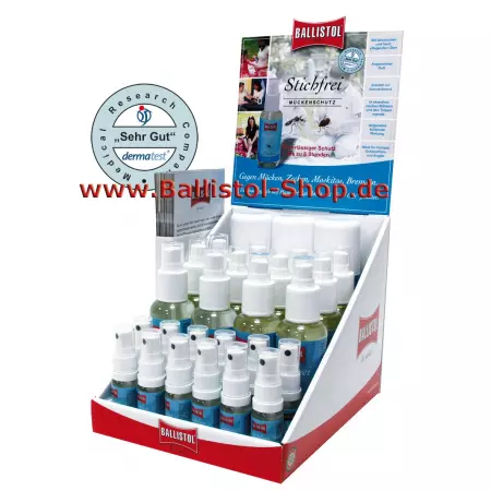 Counter Display Insect Repellent 3 x Spray 125 ml + Atomizer 12 x 100 ml + 12 x 10ml