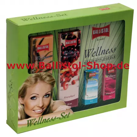 Wellness-Öl Geschenkset 2 X 100 ml + 2 X 10 ml + Geschenkkarton