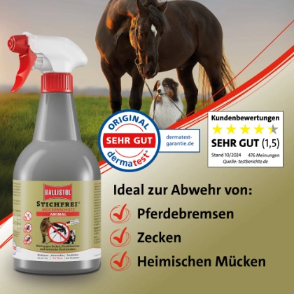 Insektenschutz für Hunde und Pferde