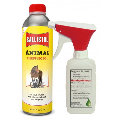 Ballistol Animal 500 ml sanfte Tierpflege + Handsprüher
