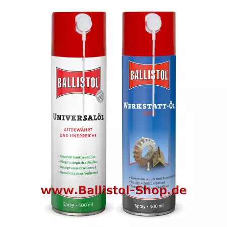 Ballistol + garage oil each 400 ml spray Ballistol + garage oil each 400 ml spray
