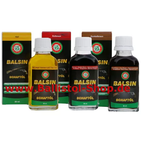 Holzpflege&ouml;le-Set je Farbe eine Flasche Balsin mischbar