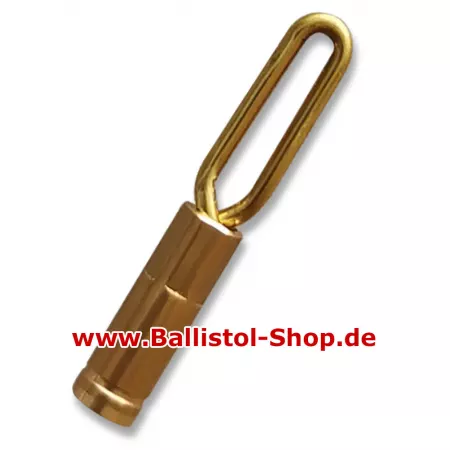Brass loop for quick barrel cleaning