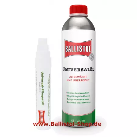 Ballistol Pflegestift + Ballistol Öl 500 ml
