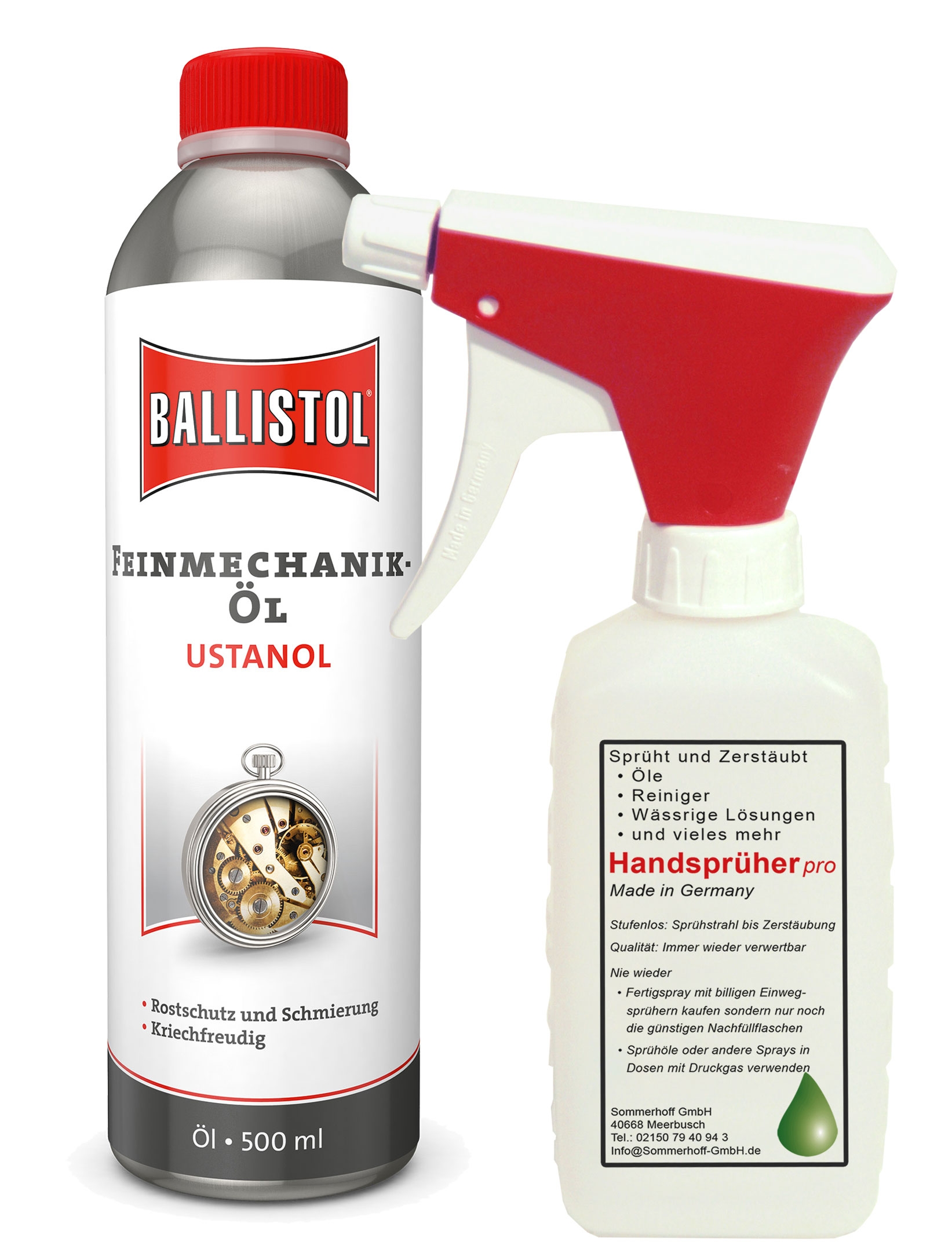 Ustanol Kriechöl 500 ml + Handsprüher im Set