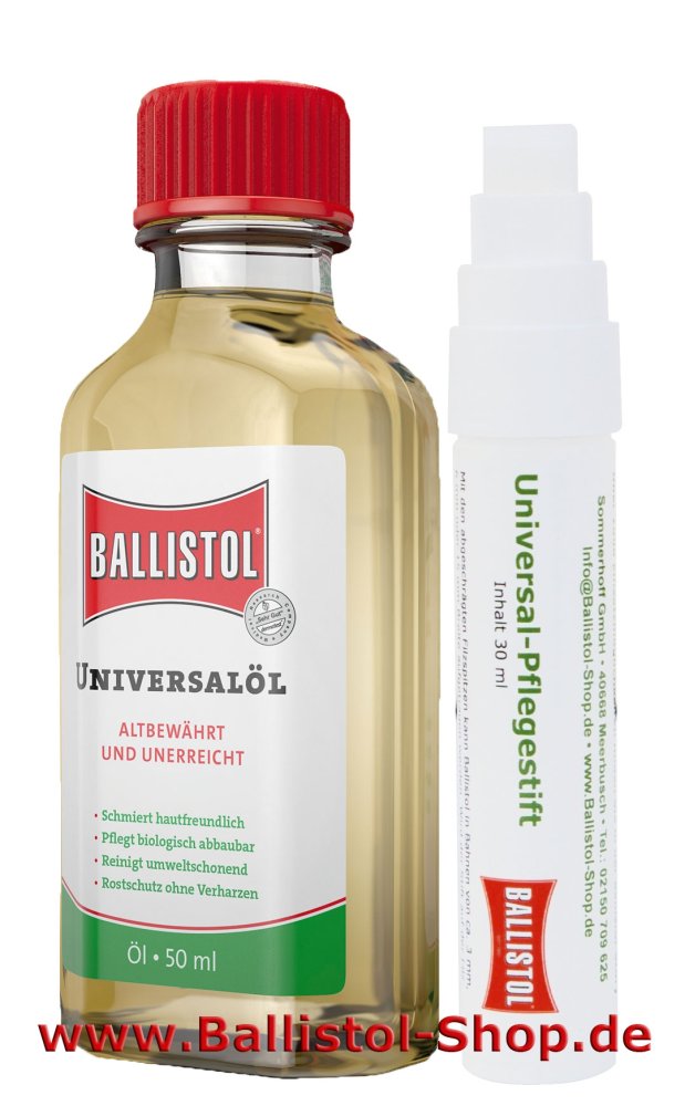 Ballistol Pflegestift + Ballistol Öl 50 ml Ballistol Pflegestift + Ballistol Öl 50 ml