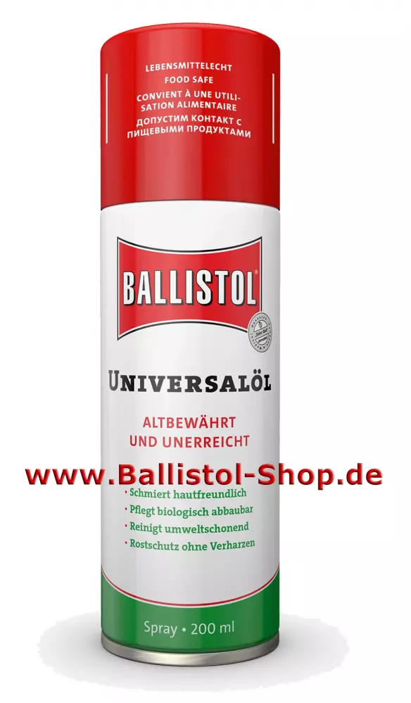 Ballistol Universal-Öl seit 1904 bewährt