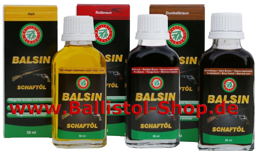 Holzpflegeöle-Set je Farbe eine Flasche Balsin mischbar Holzpflegeöle-Set je Farbe eine Flasche Balsin mischbar