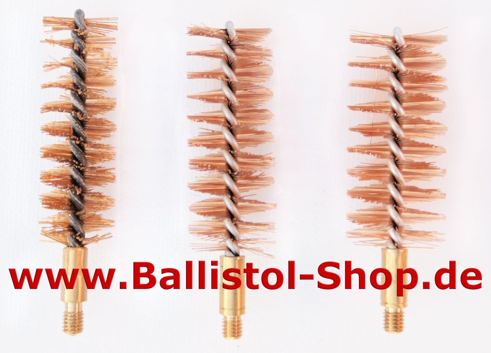 Wire brush of bronze for shotgun barrels