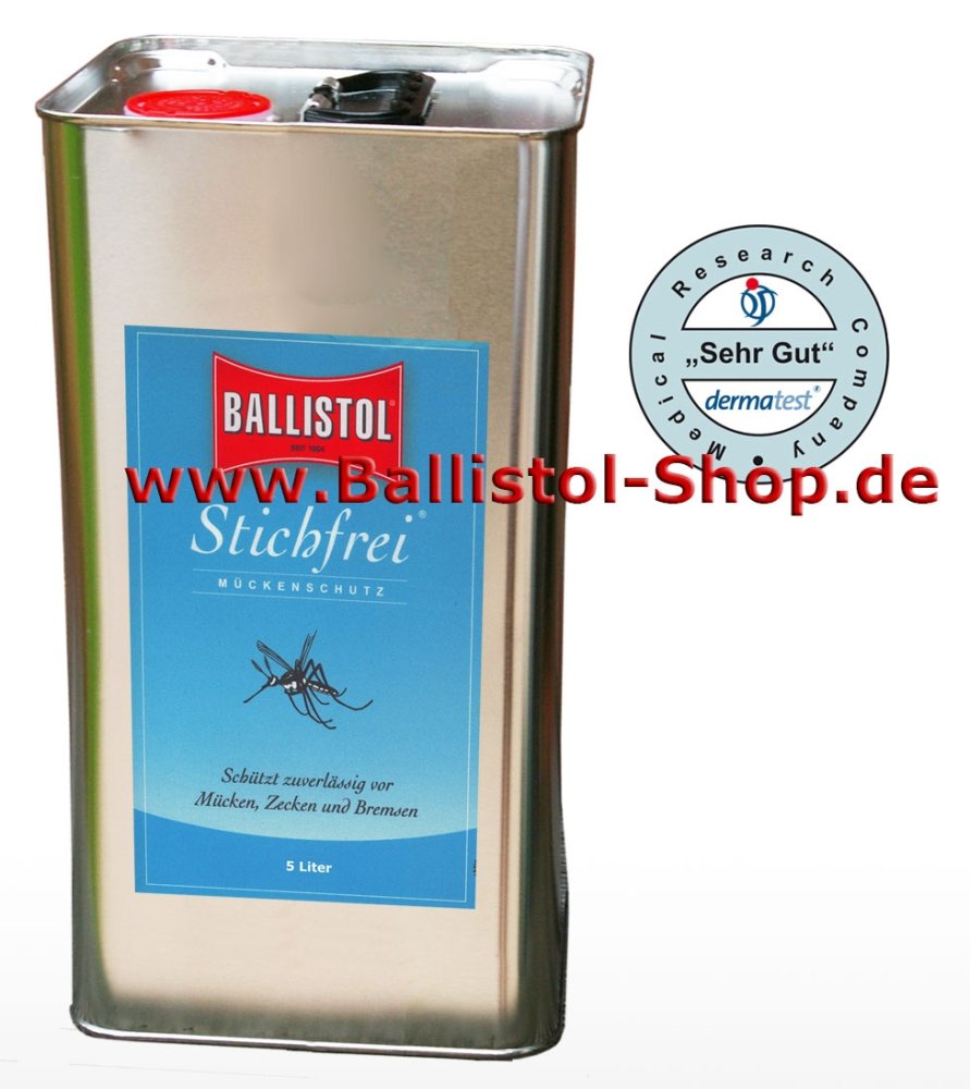 Insektenschutzmittel Ballistol Stichfrei 5 Liter Kanister tropentauglich Insektenschutzmittel Ballistol Stichfrei 5 Liter Kanister tropentauglich