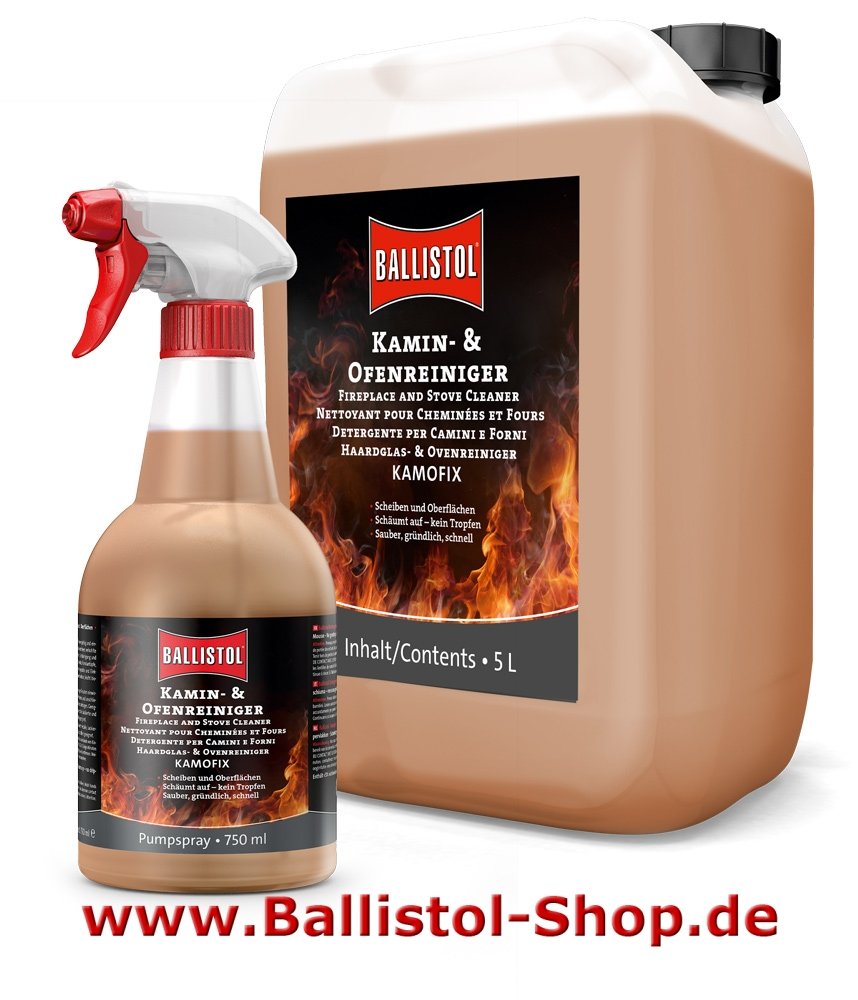 Kamofix Ofenreiniger 600 ml im Handsprüher + 5 Liter Nachfüllung Kamofix Ofenreiniger 600 ml im Handsprüher + 5 Liter Nachfüllung
