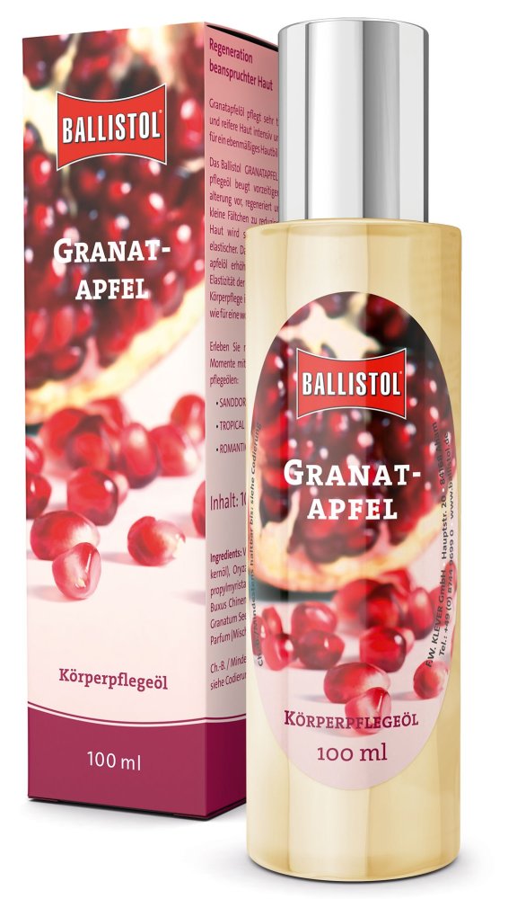Granatapfel Massageöl, Wellnessöl Granatapfel Massageöl, Wellnessöl