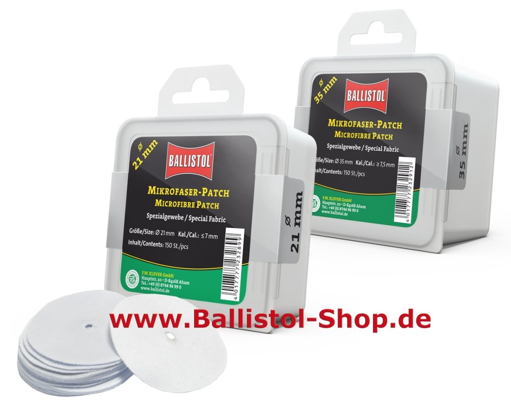 Mikrofaser Patches zur Waffenreinigung Mikrofaser Patches zur Waffenreinigung