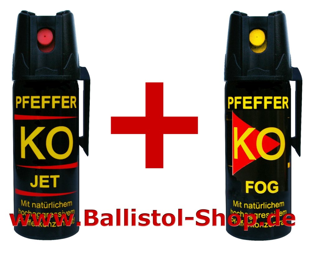 Pfefferspray Strahl und Sprühnebel im Set Pfefferspray Strahl und Sprühnebel im Set