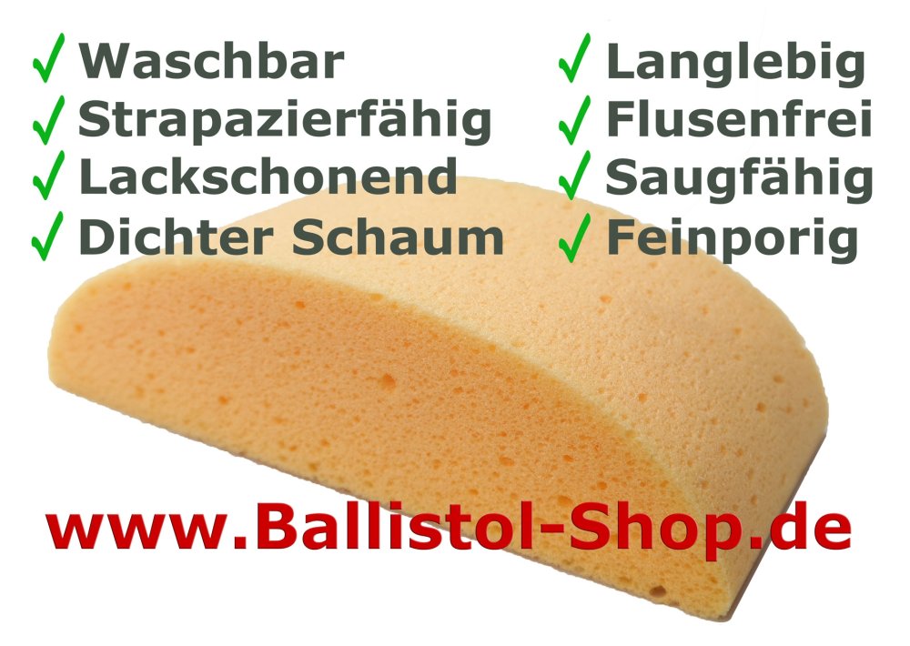 Schwamm halbrund 90 % feinporig Schwamm halbrund 90 % feinporig