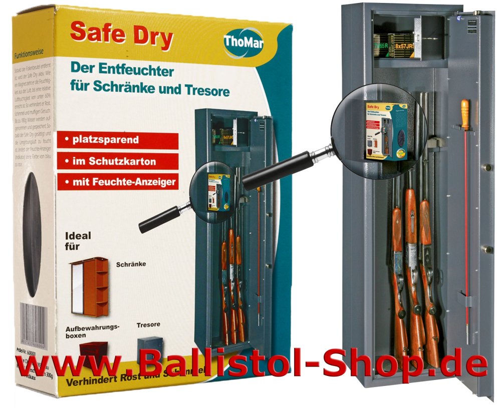 Safe Dry Luftentfeuchter für Schränke Tresore und Waffenschränke Safe Dry Luftentfeuchter für Schränke Tresore und Waffenschränke
