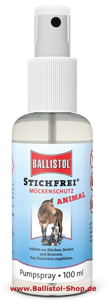 Insektenschutz für Tiere Stichfrei Animal 100 ml Pumpspray Insektenschutz für Tiere Stichfrei Animal 100 ml Pumpspray