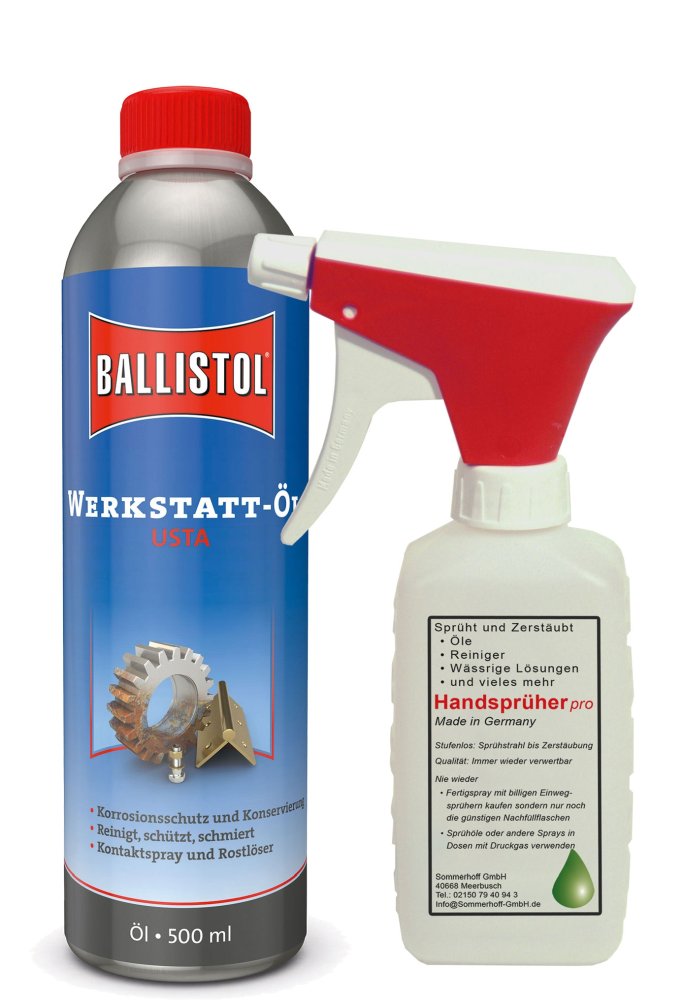 Handsprüher einzeln für 500ml Dosen in Polybeutel mit Sattelreiter