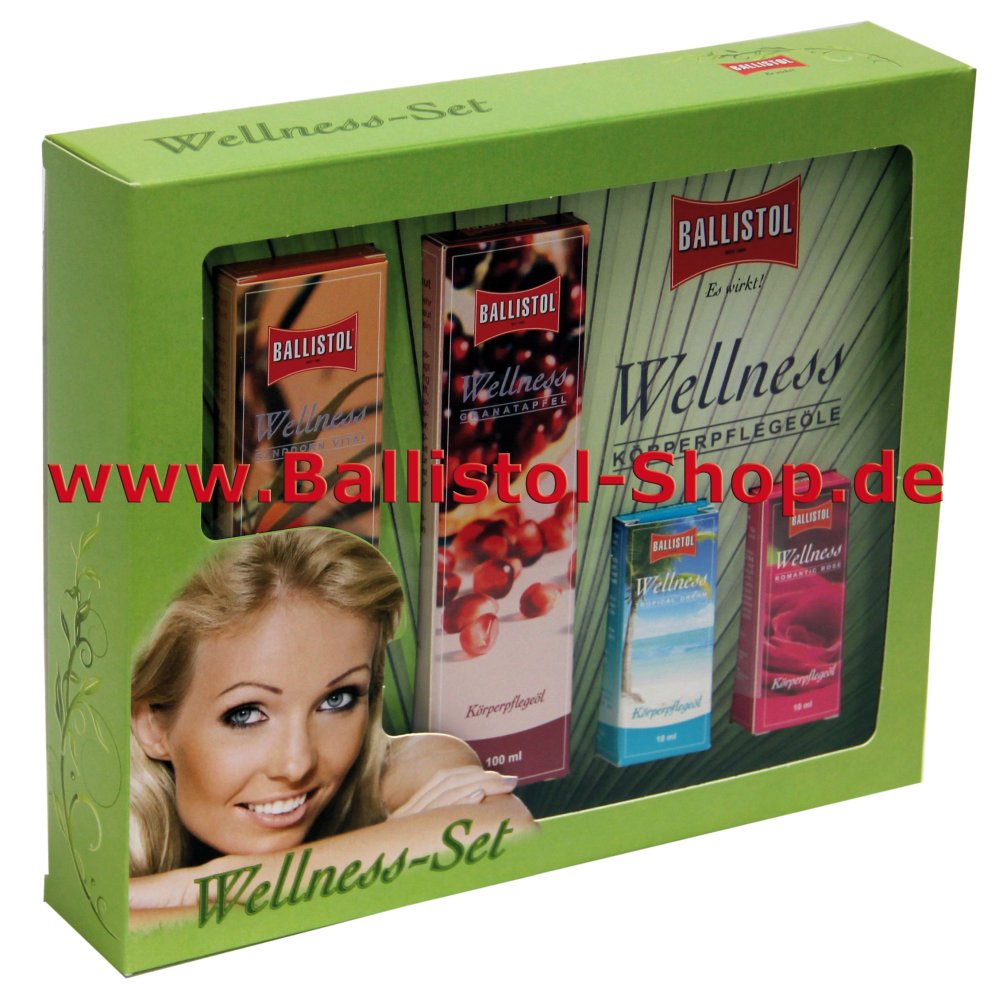 Wellness-Öl Geschenkset 2 X 100 ml + 2 X 10 ml + Geschenkkarton Wellness-Öl Geschenkset 2 X 100 ml + 2 X 10 ml + Geschenkkarton