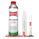 Ballistol Pflegestift + Punktölstift + Ballistol 500 ml