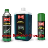 Browning Kit of 1 liter Quick Browning + Gunex Gun Oil and Universal Oil + Cold Degreaser