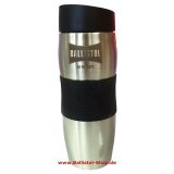 Coffee to go mug with Ballistol logo - stainless steel