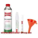 Care pen + fine oil pen + funnel + 500 ml Ballistol oil