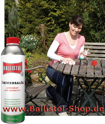Ballistol Universalöl: Pflege und Schutz für alle Gartenmöbel