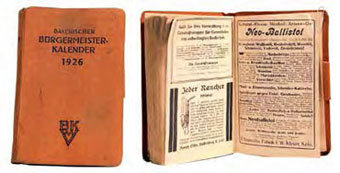 Bürgermeister Kalender 1926