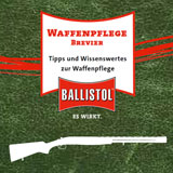 Das Waffenpflege-Brevier enthält Wissen und Tipps aus über 110 Jahren Erfahrung mit Waffenpflege.