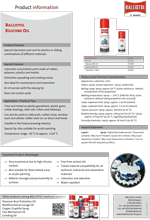 Silicone spray product data sheet